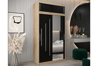 Валмиера-3А new Дуб Сонома/Черный