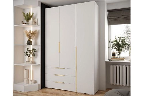 Шкаф распашной Мори-6 Белый - фото 1