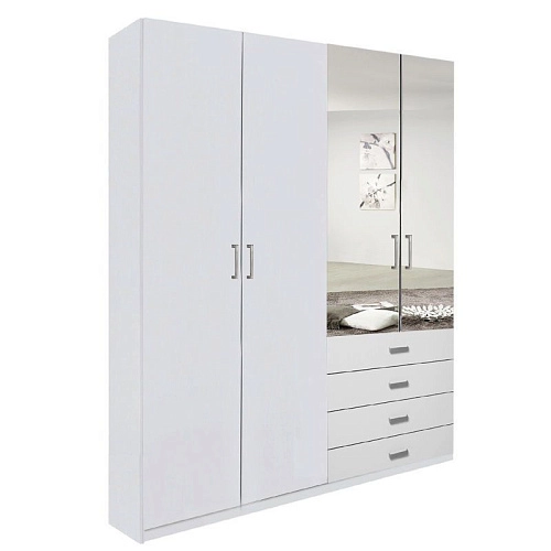 Шкаф распашной Престиж 4.4 с зеркалами - фото 1