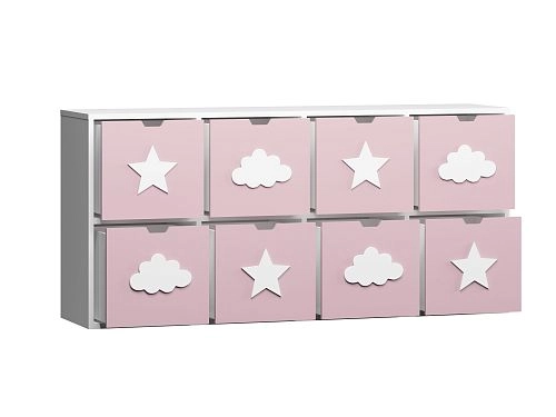 Стеллаж KIDS 2 Розовый Лайт - фото 3