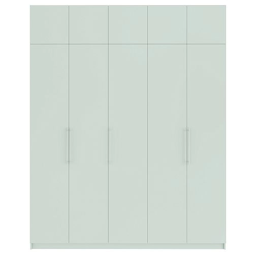 Шкаф распашной Калифорния-5 с антресолью Пастельный Зеленый - фото 3