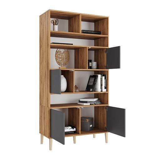 Стеллаж Скарлет-4 Графит - фото 2