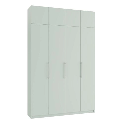 Шкаф распашной Калифорния-4 с антресолью Пастельный Зеленый - фото 3