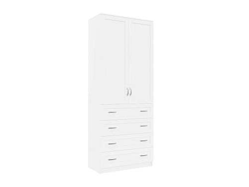 Шкаф распашной Стелла-14 Белый - фото 4