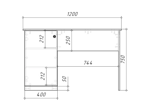 Письменный стол Банни-3 Дуб Мореный - фото 4