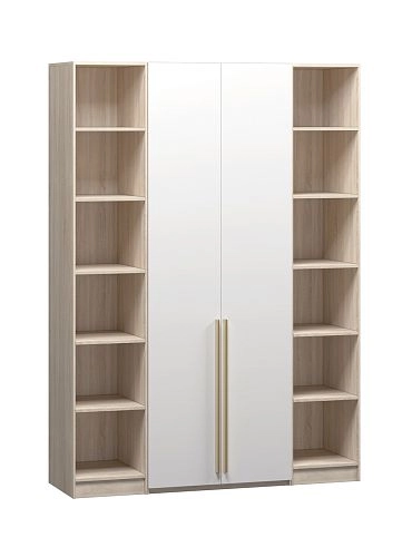 Шкаф распашной Хейсон-24 Белый Дуб Сонома - фото 3