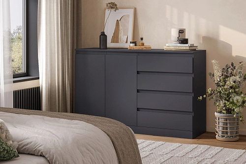 Комод Стефани Мальм-18 Графит - фото 1