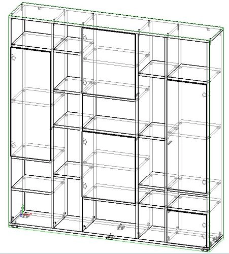 Стеллаж Куб-1 Кашемир МДФ - фото 2