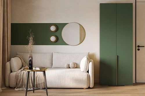 Шкаф распашной Кайси МДФ-3 Шарли Green - фото 1