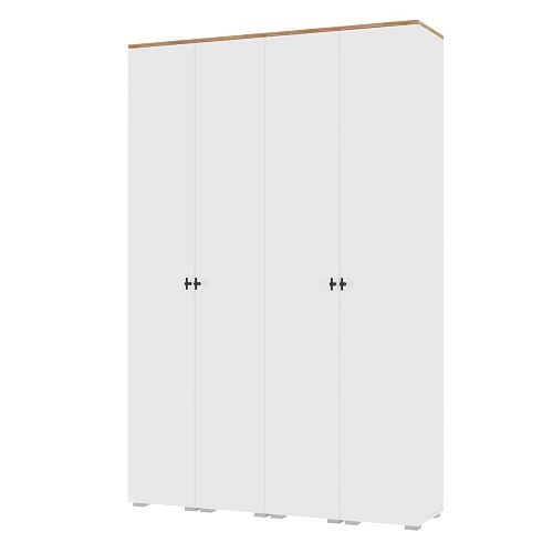 Шкаф распашной Квели 4.1 Белый - фото 2