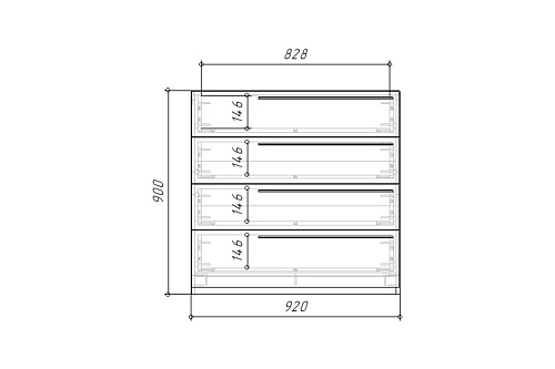 Комод Лорена Пакс-4 Графит - фото 5