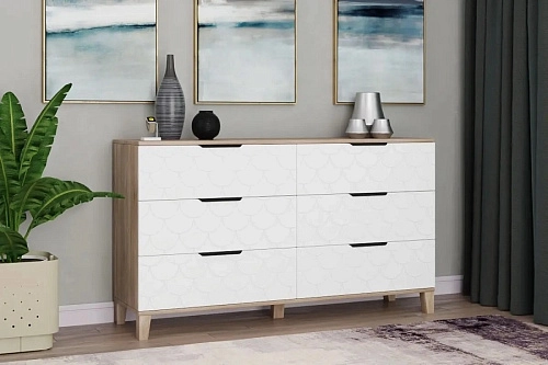 Комод Йорк-1 Белый - фото 1