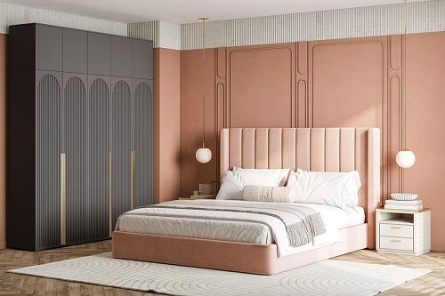 Шкаф распашной Брей-5 Хит с антресолью Черный - фото 1