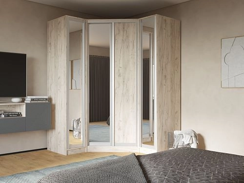 Шкаф угловой Ромео-10 Дуб Крафт Белый - фото 1