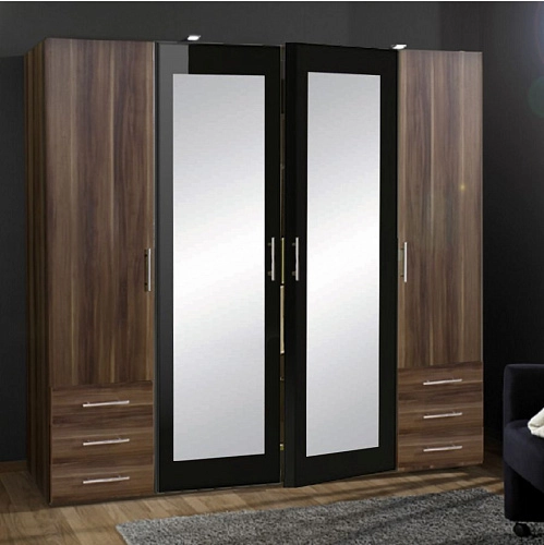 Шкаф распашной Престиж 4.6 с зеркалами - фото 1