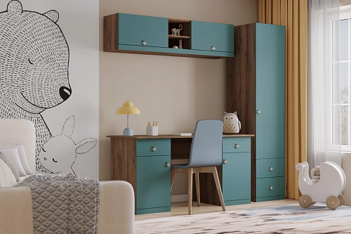 Стенка детская Скарабей-10 Аквамарин - фото 1