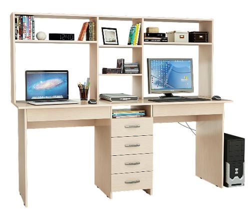 Компьютерный стол Тандем-2Я+Н - фото 6