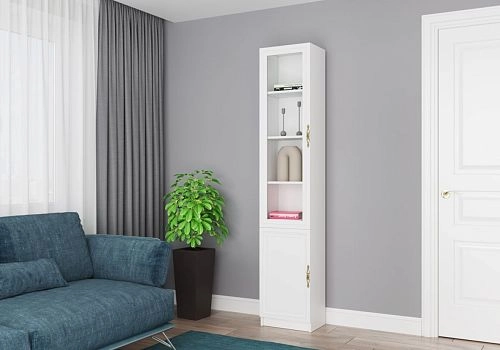 Книжный шкаф Карлос-009 Белый - фото 4