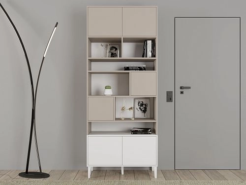 Стеллаж Скарлет-8 Белый - фото 1