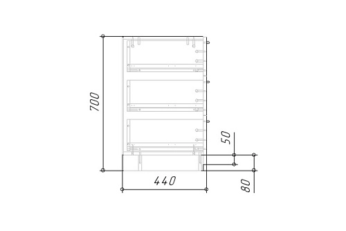 Комод Лорена Пакс-3 Белый - фото 6