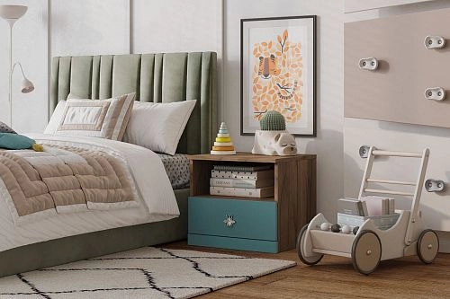 Тумба прикроватная Скарабей-2 Аквамарин - фото 1