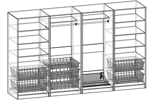 Гардеробная Alexa-8 - фото 2