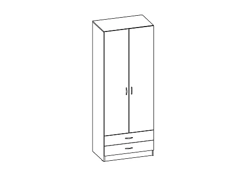 Шкаф распашной Рио-2.3 - фото 3