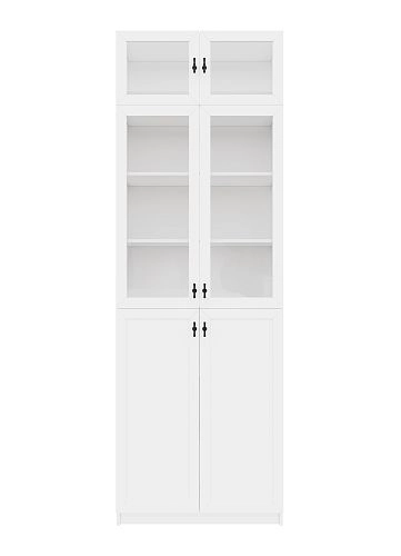 Стеллаж Билли Хелена-21 с антресолью Белый/Черный - фото 5