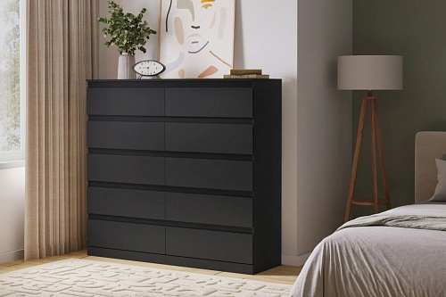 Комод Стефани Мальм-20 Черный - фото 1