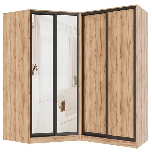 Шкаф угловой Ромео-3 Дуб Крафт Золотой - фото 3