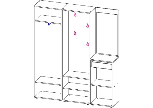 Прихожая Мебелинк 400-10 - фото 2
