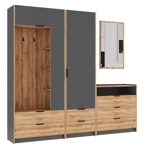 Прихожая Санти 4 Графит - фото 4