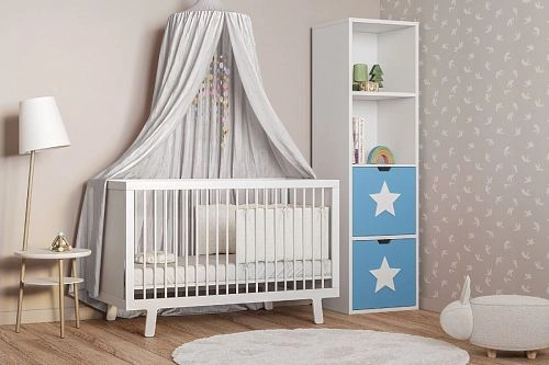 Стеллаж KIDS 16 Пастельно-Синий - фото 1