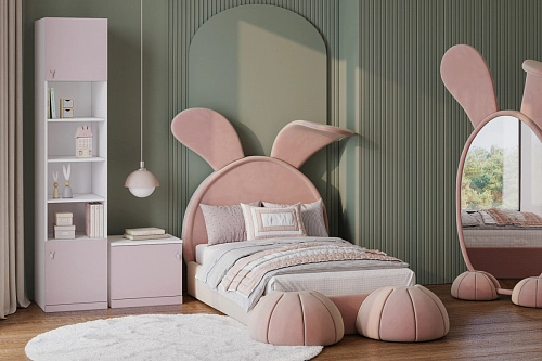 Стенка детская Банни-1 Розовый Лайт - фото 1