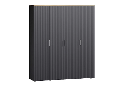 Шкаф распашной Салерно 4 Графит - фото 2