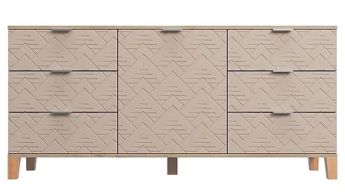 Комод Марвин Йорк 33 фрезеровка 4 Роза - фото 2