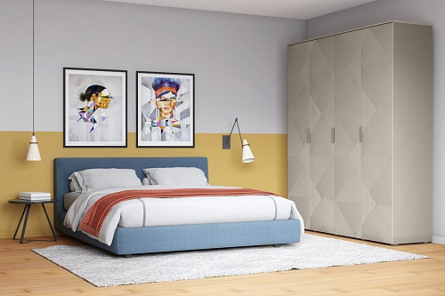 Шкаф распашной Салерно NEW 4 Кашемир - фото 1