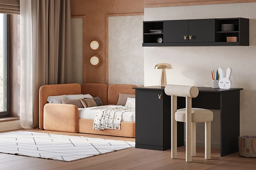 Стенка детская Банни-12 Черный Агат - фото 1