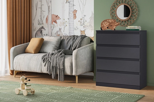 Комод Стефани Мальм-16 Графит - фото 1