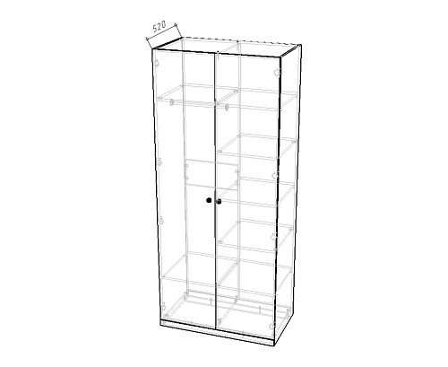 Стенка детская Банни-7 Пастельно-Синий - фото 4