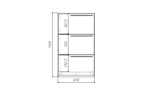 Обувница Лорена Пакс-3 Графит - фото 5