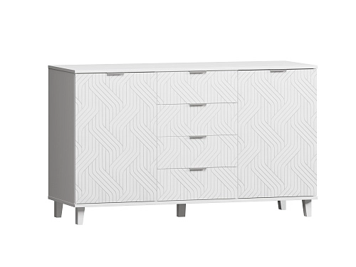 Комод Марвин 25 фрезеровка 3 Белый - фото 2