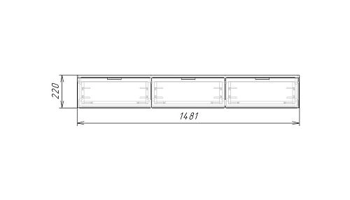 ТВ тумба подвесная Тоди-3 Черный - фото 4