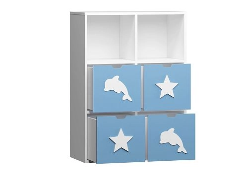 Стеллаж KIDS 10 Пастельно-Синий - фото 3