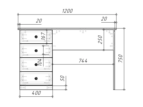 Стенка детская Стрекоза-3 Графит - фото 10