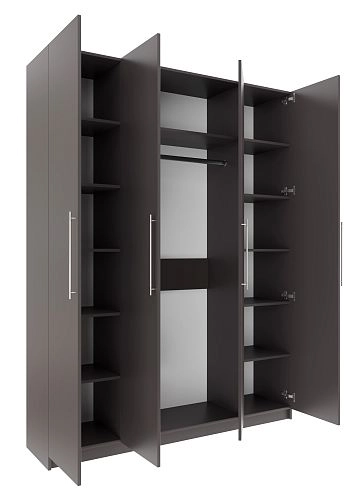 Шкаф распашной Калифорния-4 Графит - фото 3