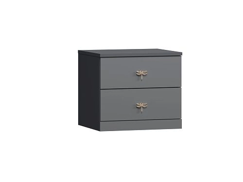 Тумба прикроватная Стрекоза-3 Графит - фото 4