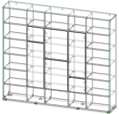 Стеллаж Куб-4 Белый МДФ - фото 2