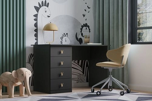 Письменный стол Банни-2 Черный Агат - фото 1