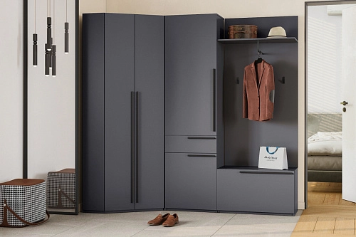 Прихожая Лорена Пакс-3 Графит - фото 1